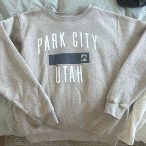 Park City Large Tan Crewneck